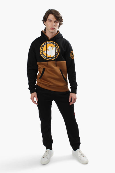 Canada Weather Gear Colour Block Hoodie - Brown - Mens Hoodies & Sweatshirts - International Clothiers