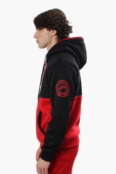 Canada Weather Gear Colour Block Hoodie - Red - Mens Hoodies & Sweatshirts - International Clothiers