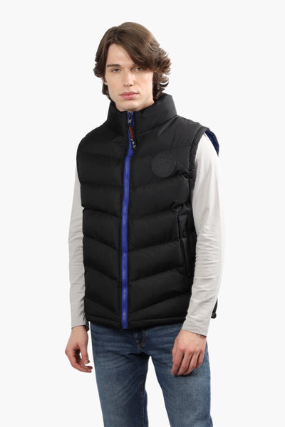 Canada Weather Gear Contrast Zipper Vest - Black - Mens Vests - International Clothiers