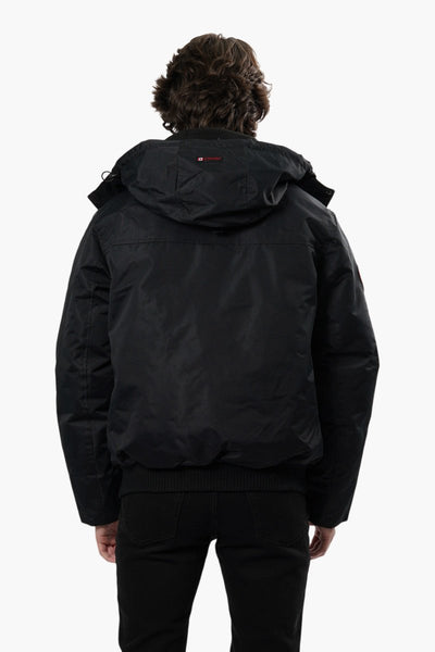 Canada Weather Gear Flap Pocket Bomber Jacket - Black - Mens Bomber Jackets - International Clothiers