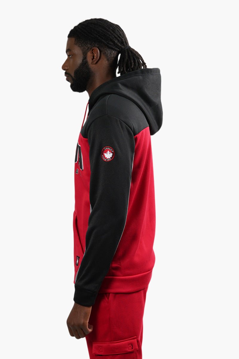 Canada Weather Gear Front Zip Hoodie - Red - Mens Hoodies & Sweatshirts - International Clothiers