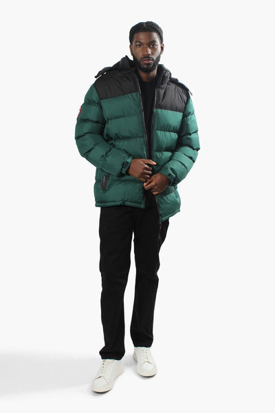 Canada Weather Gear Hooded Bubble Parka Jacket - Green - Mens Parka Jackets - International Clothiers