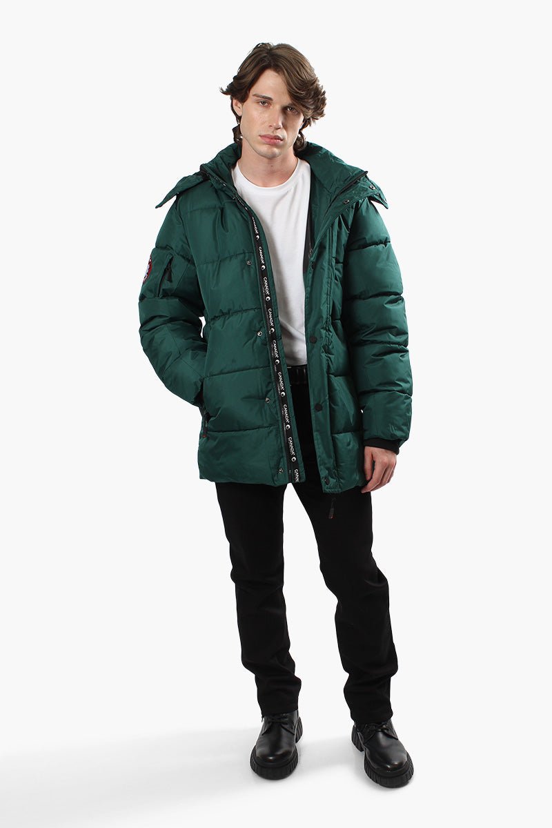 Canada Weather Gear Hooded Puffer Parka Jacket - Green - Mens Parka Jackets - International Clothiers