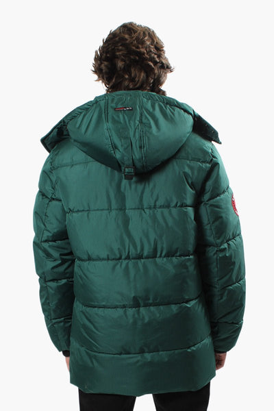 Canada Weather Gear Hooded Puffer Parka Jacket - Green - Mens Parka Jackets - International Clothiers