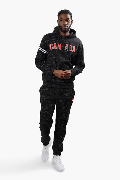 Canada Weather Gear Pattern Hoodie - Black - Mens Hoodies & Sweatshirts - International Clothiers