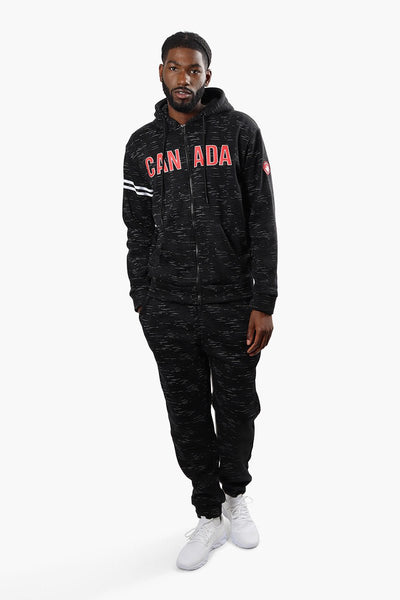 Canada Weather Gear Pattern Tie Waist Joggers - Black - Mens Joggers & Sweatpants - International Clothiers