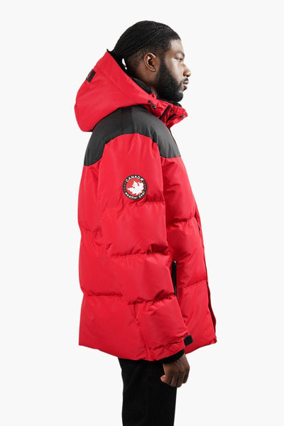 Canada Weather Gear Puffer Parka Jacket - Red - Mens Parka Jackets - International Clothiers
