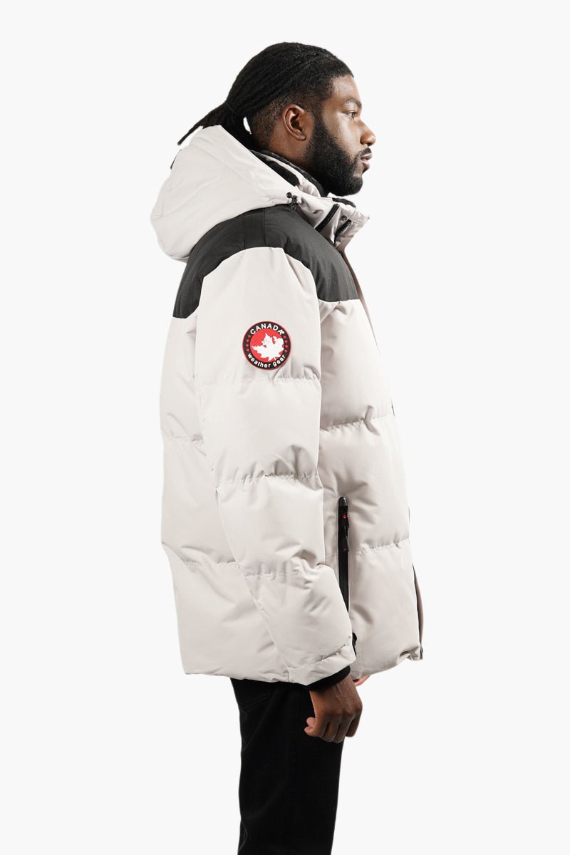 Canada Weather Gear Puffer Parka Jacket - Stone - Mens Parka Jackets - International Clothiers