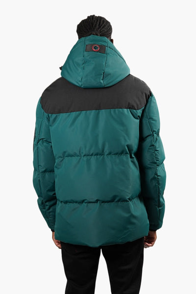 Canada Weather Gear Puffer Parka Jacket - Teal - Mens Parka Jackets - International Clothiers