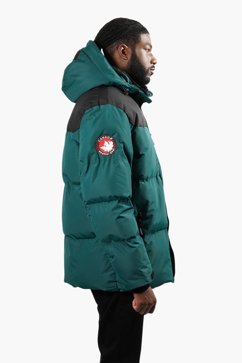 Canada Weather Gear Puffer Parka Jacket - Teal - Mens Parka Jackets - International Clothiers