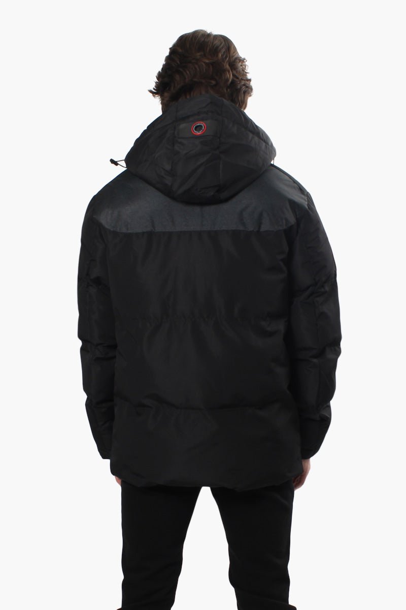 Canada Weather Gear Sherpa Hood Parka Jacket - Black - Mens Parka Jackets - International Clothiers