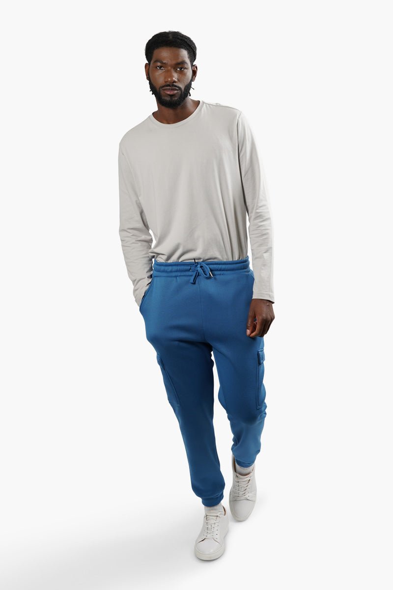 Canada Weather Gear Solid Cargo Joggers - Blue - Mens Joggers & Sweatpants - International Clothiers