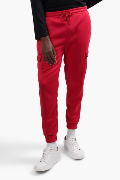 Canada Weather Gear Solid Cargo Joggers - Red - Mens Joggers & Sweatpants - International Clothiers