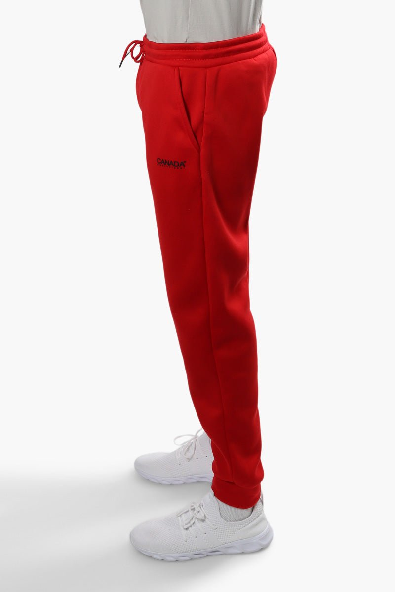 Canada Weather Gear Solid Tie Waist Joggers - Red - Mens Joggers & Sweatpants - International Clothiers