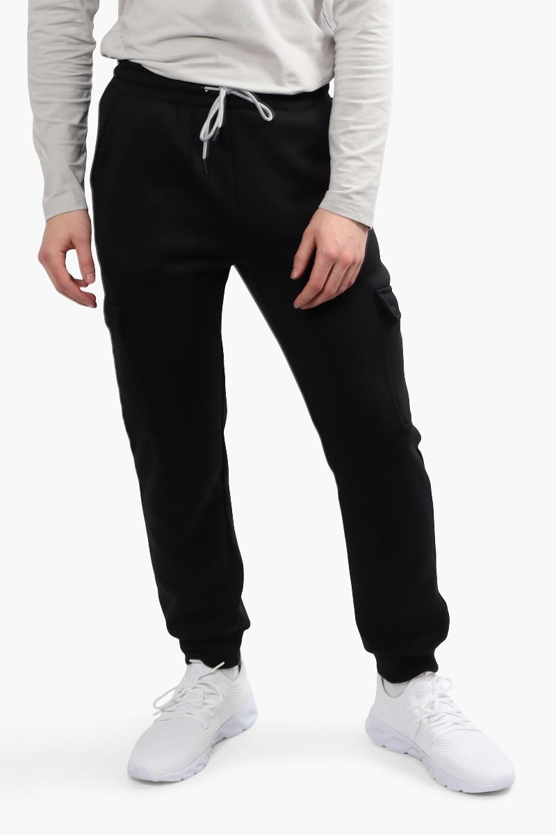 Canada Weather Gear Tie Waist Cargo Joggers - Black - Mens Joggers & Sweatpants - International Clothiers