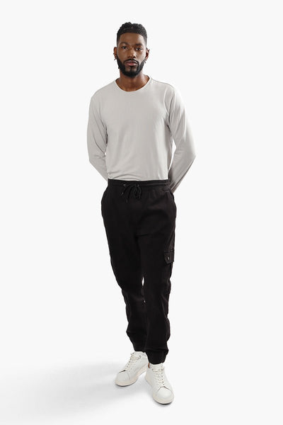 Canada Weather Gear Tie Waist Cargo Pants - Black - Mens Pants - International Clothiers