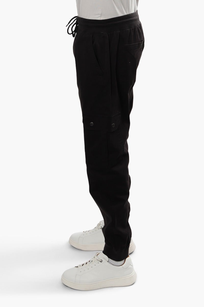 Canada Weather Gear Tie Waist Cargo Pants - Black - Mens Pants - International Clothiers