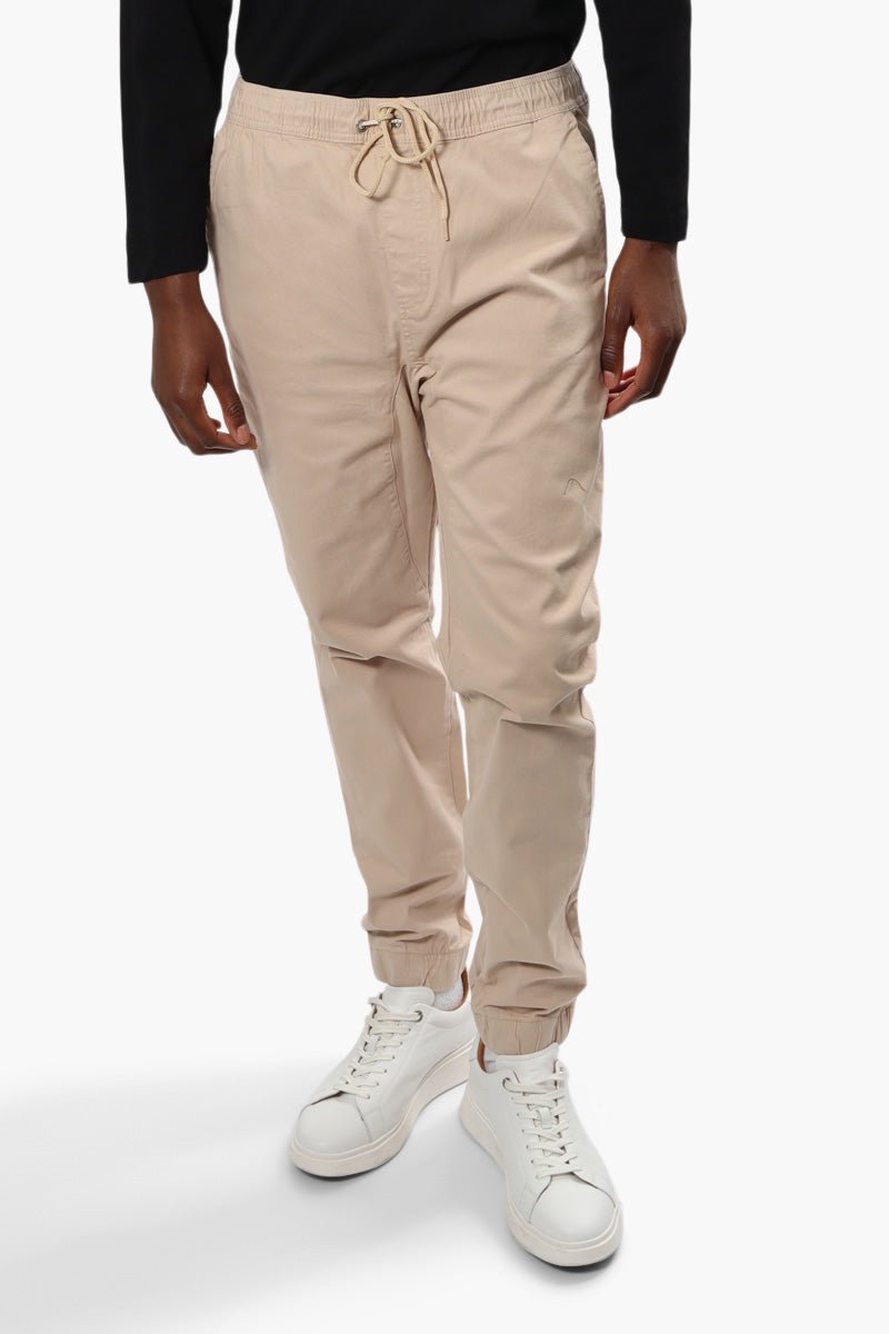 Canada Weather Gear Tie Waist Jogger Pants - Cream - Mens Pants - International Clothiers