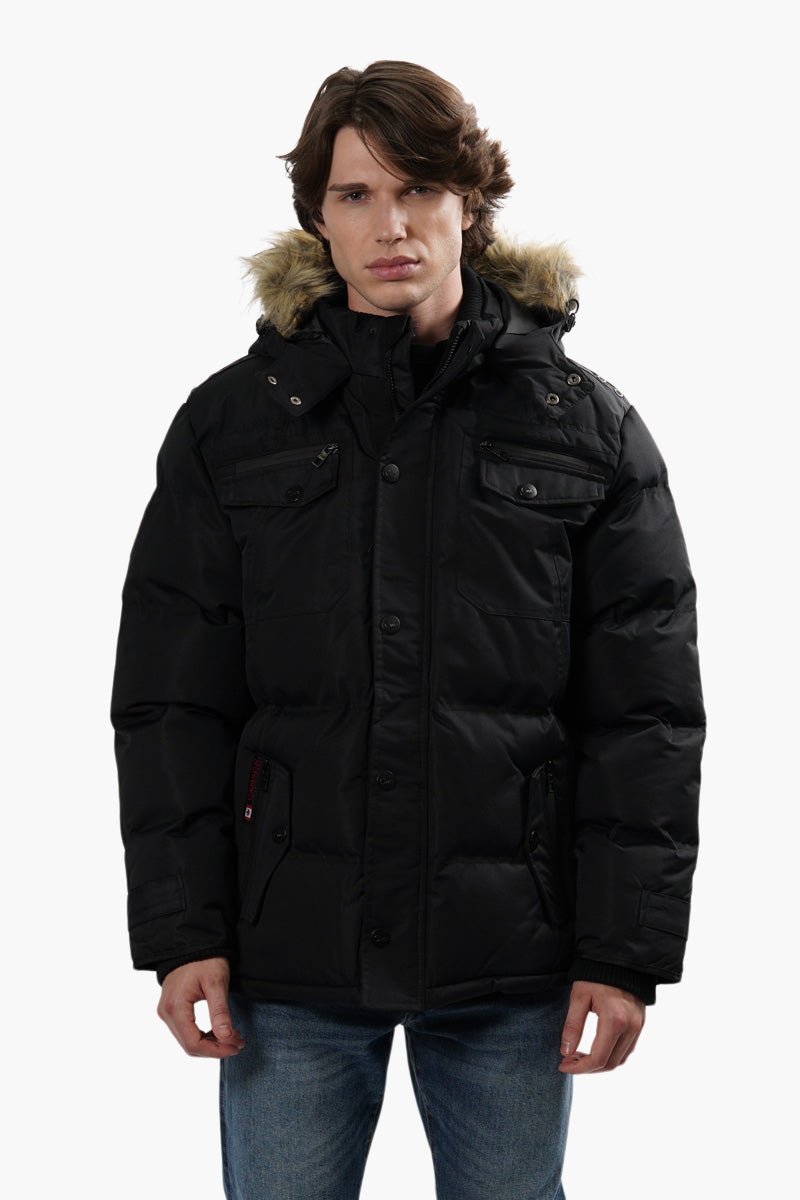 Canada Weather Gear Vegan Fur Hood Parka Jacket