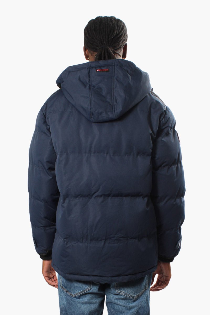 Canada Weather Gear Zip Pocket Puffer Parka Jacket - Navy - Mens Parka Jackets - International Clothiers