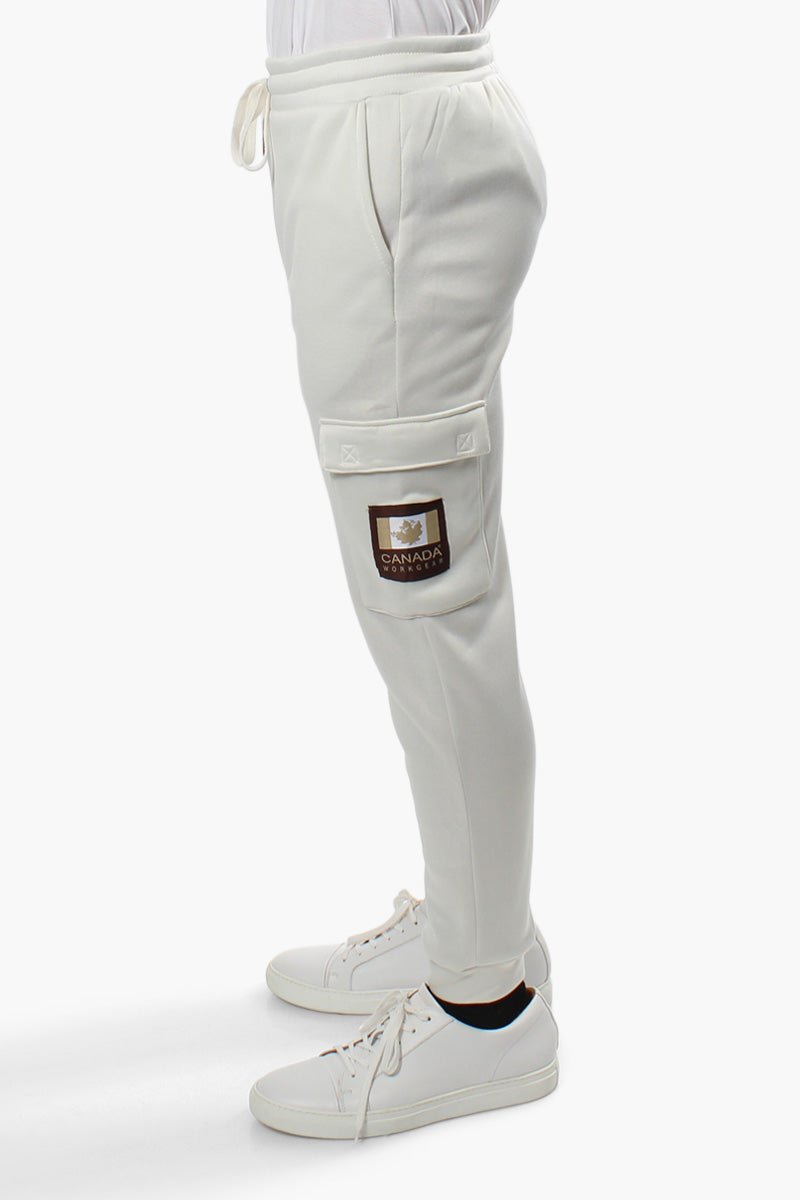 Canada Work Gear Solid Cargo Joggers - White - Mens Joggers & Sweatpants - International Clothiers