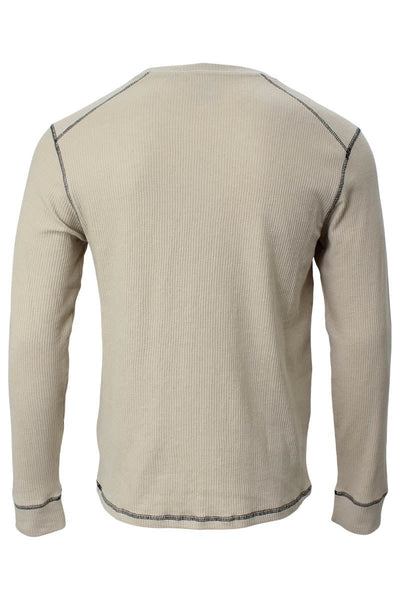 Fahrenheit Active Gear Crewneck Long Sleeve Top - Beige - Mens Long Sleeve Tops - International Clothiers