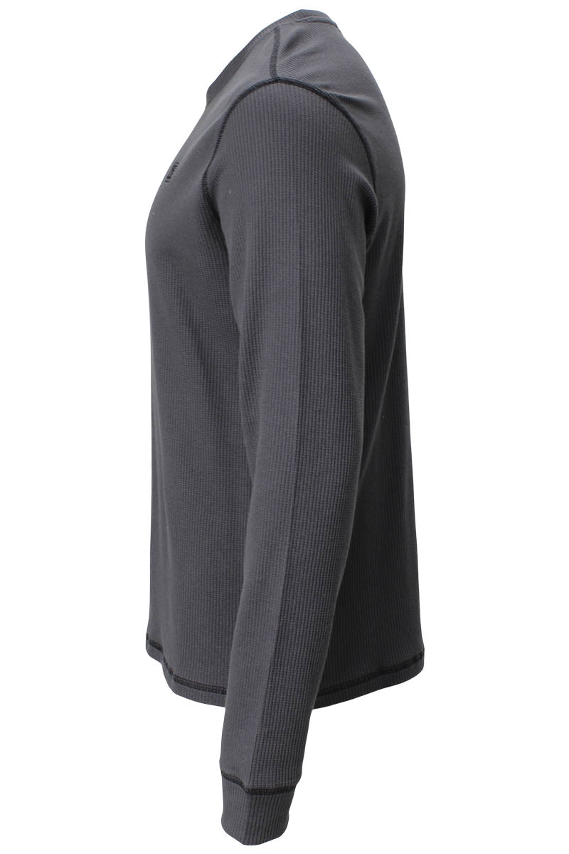 Fahrenheit Active Gear Crewneck Long Sleeve Top - Grey - Mens Long Sleeve Tops - International Clothiers