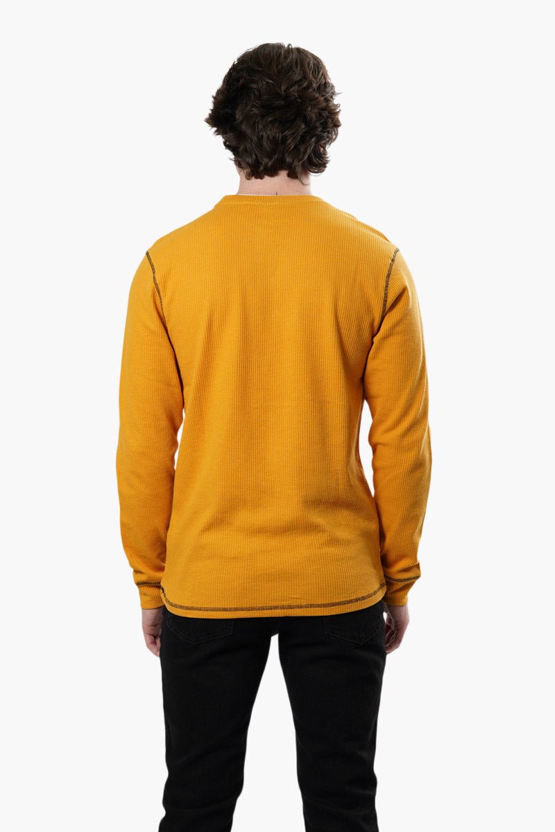 Fahrenheit Active Gear Crewneck Long Sleeve Top - Yellow - Mens Long Sleeve Tops - International Clothiers