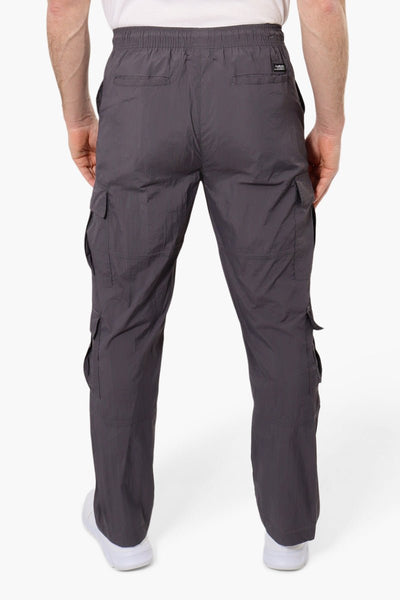 Fahrenheit Tie Waist Cargo Parachute Pants - Grey - Mens Pants - International Clothiers