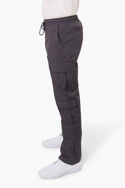Fahrenheit Tie Waist Cargo Parachute Pants - Grey - Mens Pants - International Clothiers