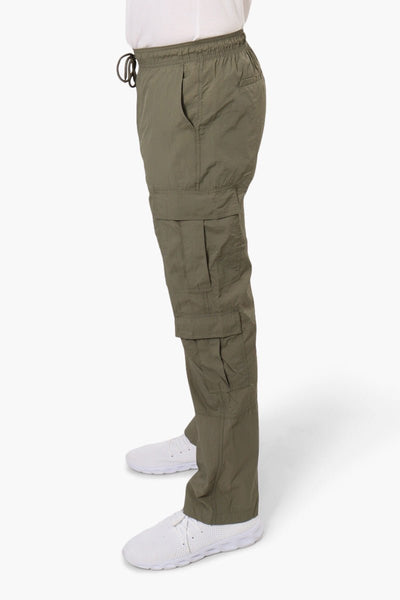 Fahrenheit Tie Waist Cargo Parachute Pants - Olive - Mens Pants - International Clothiers