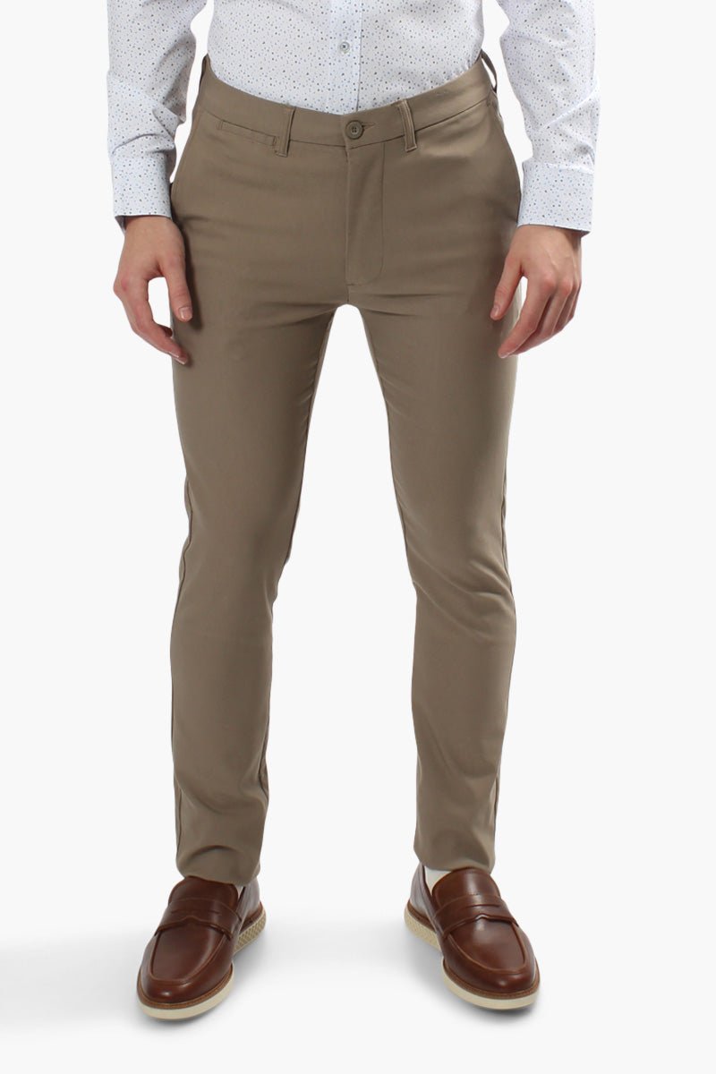 Jay Y. Ko Solid Basic Chino Pants - Beige - Mens Pants - International Clothiers