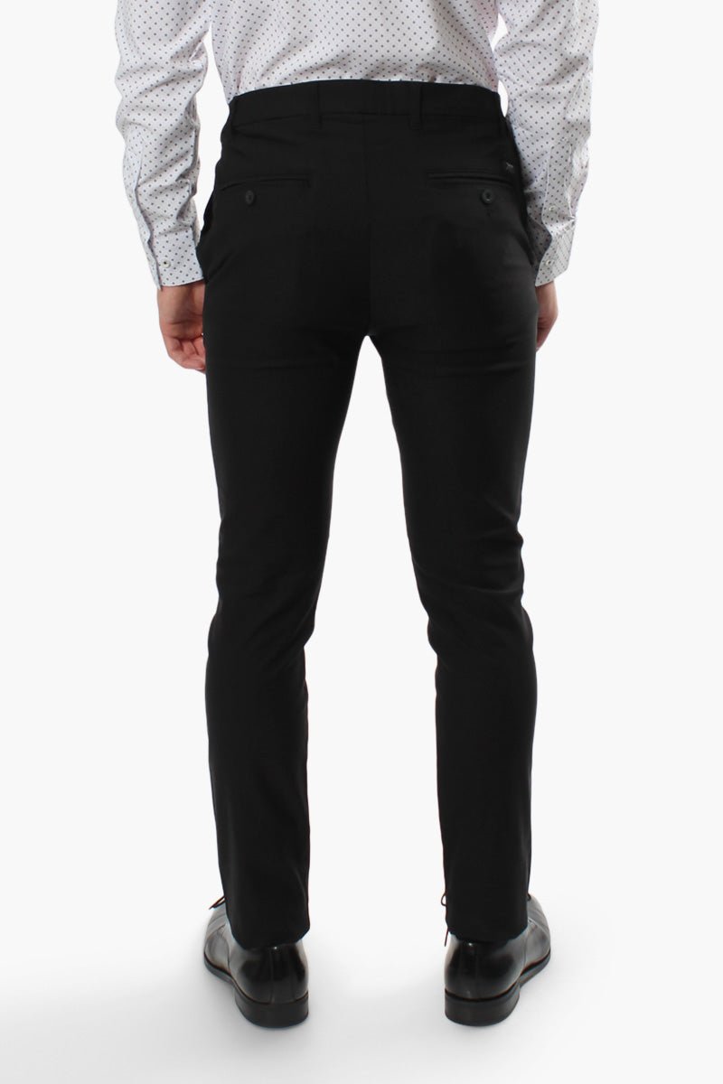 Jay Y. Ko Solid Basic Chino Pants - Black - Mens Pants - International Clothiers