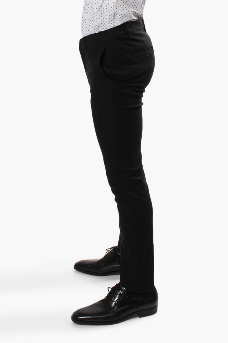 Jay Y. Ko Solid Basic Chino Pants - Black - Mens Pants - International Clothiers