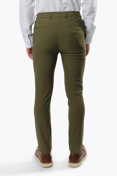 Jay Y. Ko Solid Basic Chino Pants - Olive - Mens Pants - International Clothiers