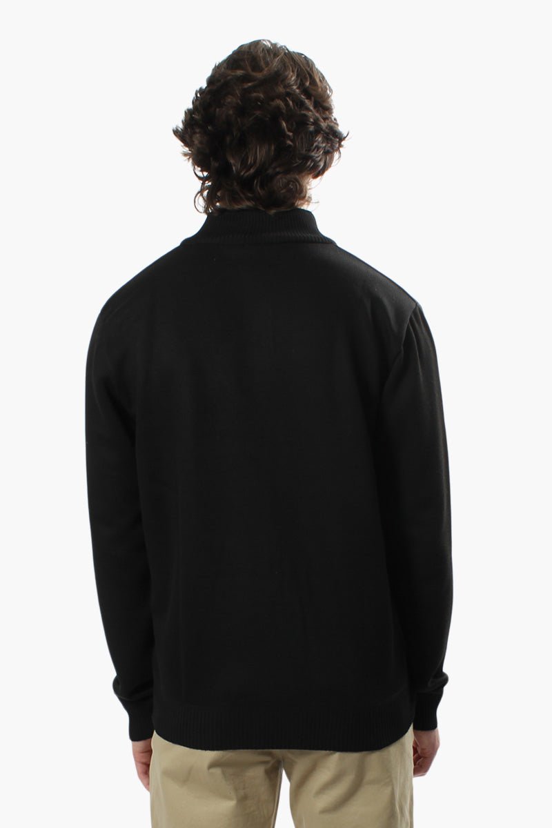 Jay Y. Ko Solid Stripe Pullover Sweater - Black - Mens Pullover Sweaters - International Clothiers