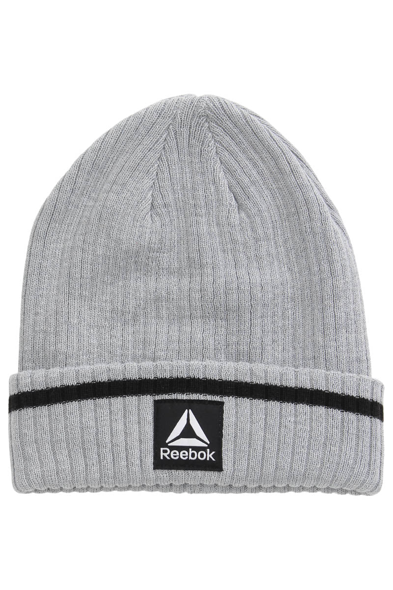 Reebok Ribbed Beanie Hat - Grey - Mens Hats - International Clothiers
