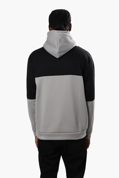 Super Triple Goose Colour Block Drawstring Hoodie - Grey - Mens Hoodies & Sweatshirts - International Clothiers
