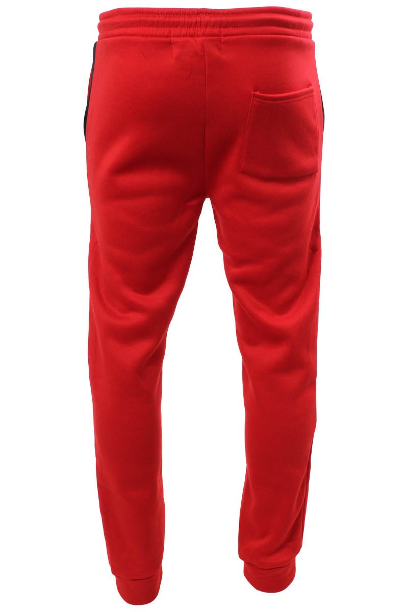 Super Triple Goose Contrast Panel Joggers - Red - Mens Joggers & Sweatpants - International Clothiers