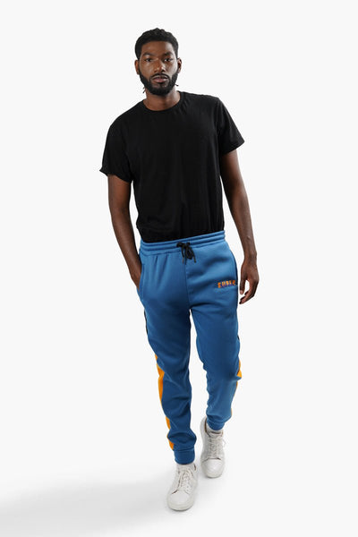 Super Triple Goose Contrast Side Panel Joggers - Blue - Mens Joggers & Sweatpants - International Clothiers