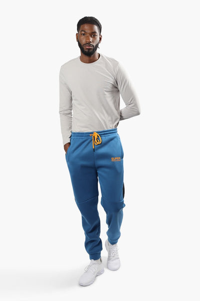 Super Triple Goose Contrast Side Panel Joggers - Blue - Mens Joggers & Sweatpants - International Clothiers