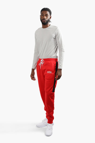 Super Triple Goose Contrast Side Panel Joggers - Red - Mens Joggers & Sweatpants - International Clothiers