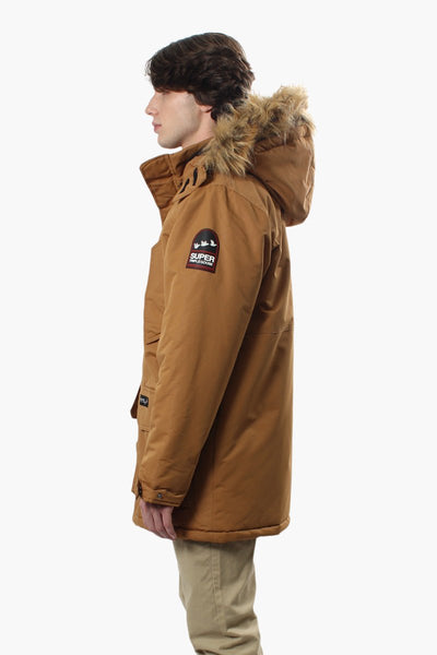 Super Triple Goose Flap Pocket Parka Jacket - Camel - Mens Parka Jackets - International Clothiers