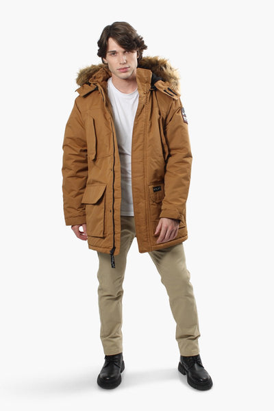 Super Triple Goose Flap Pocket Parka Jacket - Camel - Mens Parka Jackets - International Clothiers