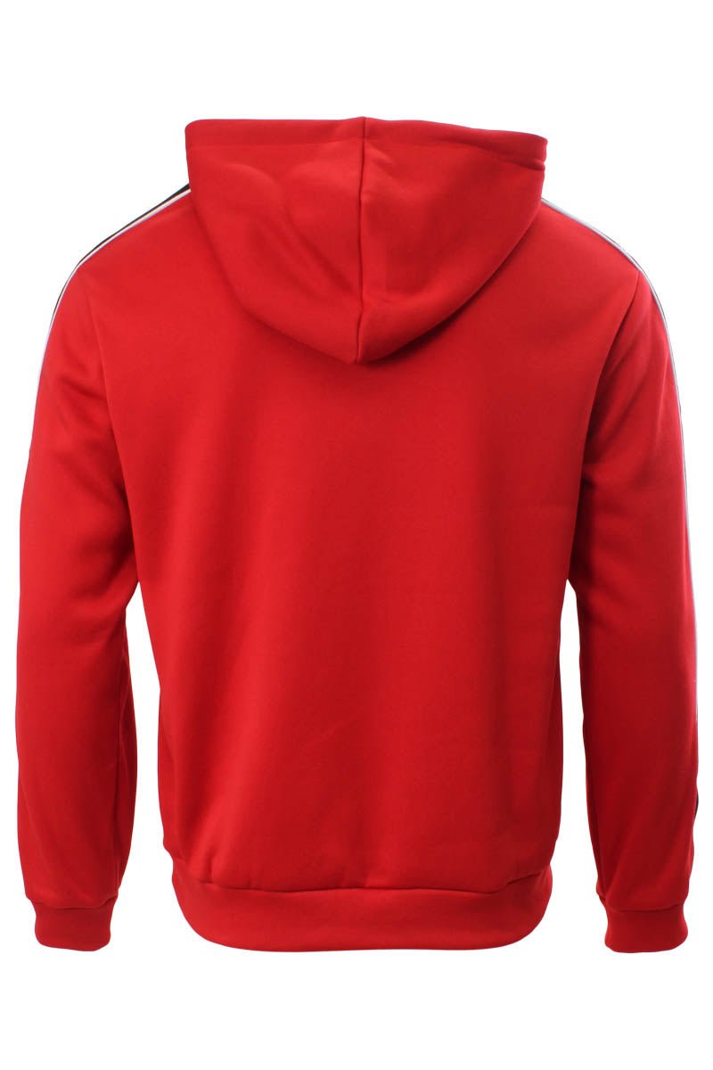 Super Triple Goose Logo Printed Sleeve Hoodie - Red - Mens Hoodies & Sweatshirts - International Clothiers