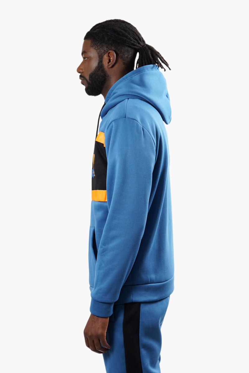 Super Triple Goose Printed Pullover Hoodie - Blue - Mens Hoodies & Sweatshirts - International Clothiers