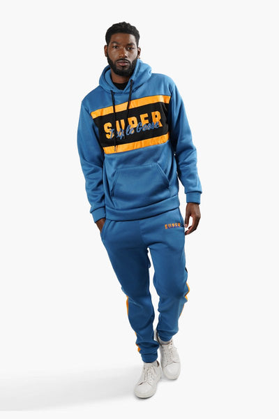 Super Triple Goose Printed Pullover Hoodie - Blue - Mens Hoodies & Sweatshirts - International Clothiers