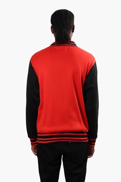 Super Triple Goose Varsity Fleece Lightweight Jacket - Red - Mens Lightweight Jackets - International Clothiers