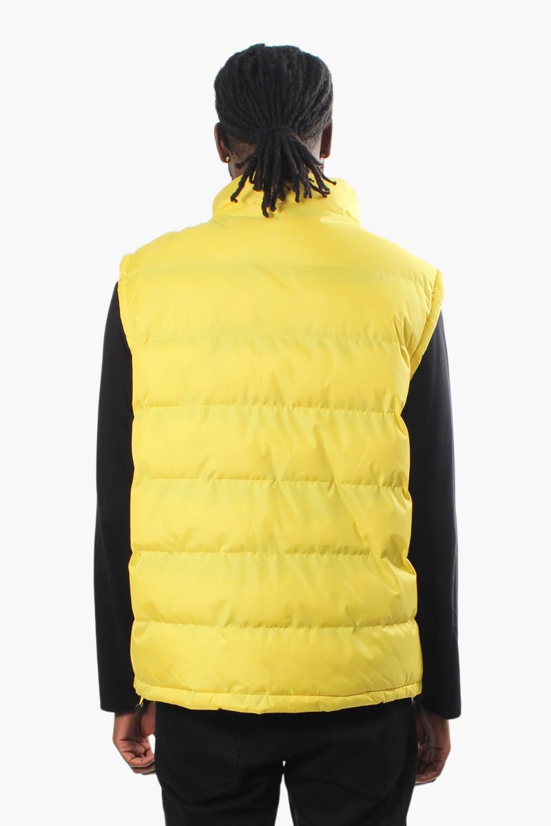 Super Triple Goose Zip Pocket Bubble Vest - Yellow - Mens Vests - International Clothiers