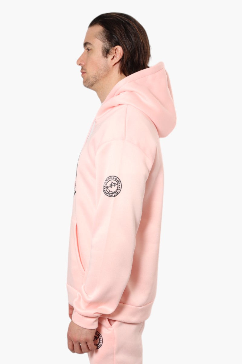 Canada Weather Gear Solid Centre Logo Hoodie - Pink - Mens Hoodies & Sweatshirts - International Clothiers